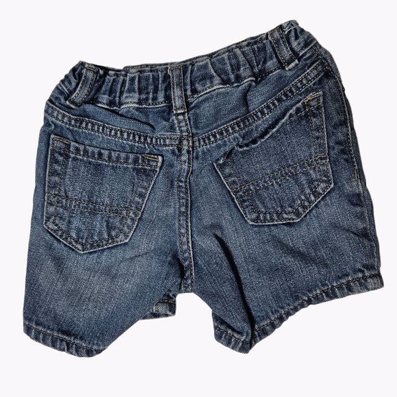 Childrens Place Jean Shorts Size 12 to 18 Months Baby Toddler Adjustable Waist - Picture 2 of 5